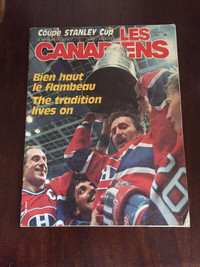 VINTAGE 1986 CANADIANS STANLEY CUP MAGAZINE