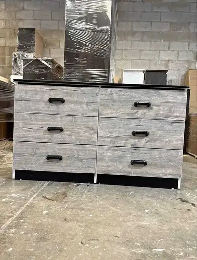 Premium Wooden Dresser – Spacious 6 Drawers Organizer, View more