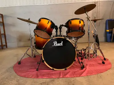 Pearl Drum Set with Cymbals , View more
