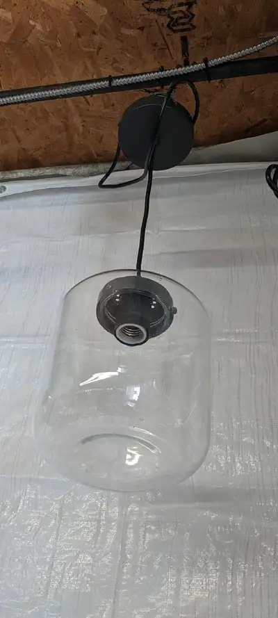 Industrial Light Pendant Clear Glass Shade, View more