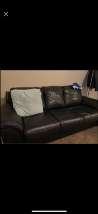 Leather love seat and sofa 