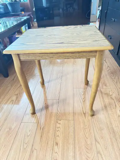 One small wooden table, View more