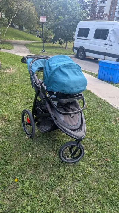 Graco Jogging Stroller with Car Seat and Base, View more