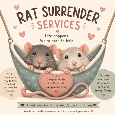Compassionate Rat Surrenders & Rehoming Assistance , View more