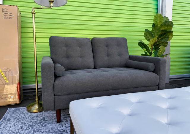 Grey Loveseat