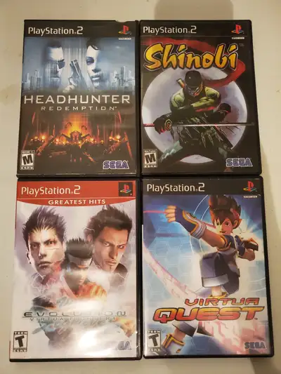 PS2 Sega Bundle HEADHUNTER SHINOBI VIRTUA FIGHTER QUEST, View more
