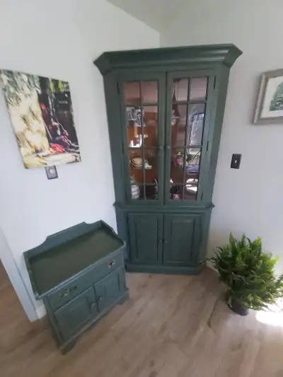 Corner hutch and washstand, View more