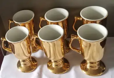 Vintage Hall 1272 Gold Coffee Mug Cup, View more