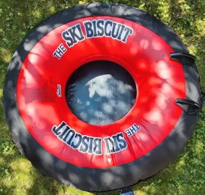 Sevylor Ski Biscuit Inflatable water sports boat towing tube. As pictured, no leaks.