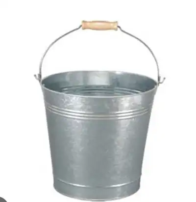 sceau en métal large, large metal bucket, View more