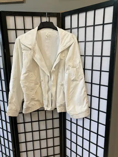 White jacket, size 1X , Cotton , View more