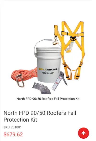 North Fall Protection Kit FPD90/50, Roofers Kit, View more