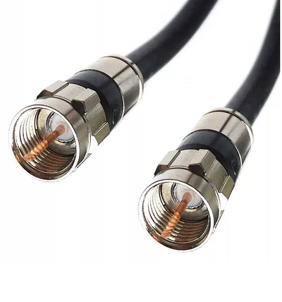 6 ft Type Male to Male RG6 Coax Coaxial Cable Black TV Antenna, View more