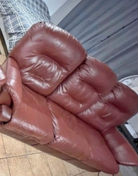 Leather Reclining Couch Sofa Canapé ( Elran ) 