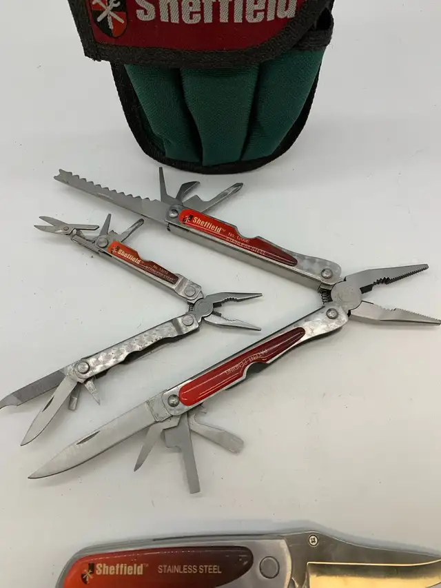 Sheffield Multi Tool Set With Knife & Pouch in Hand Tools in City of Toronto - Image 4