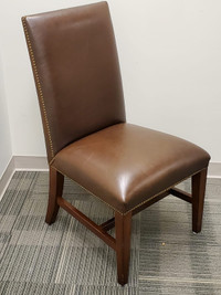 Leather High-Back Dining Chair Set of 4
