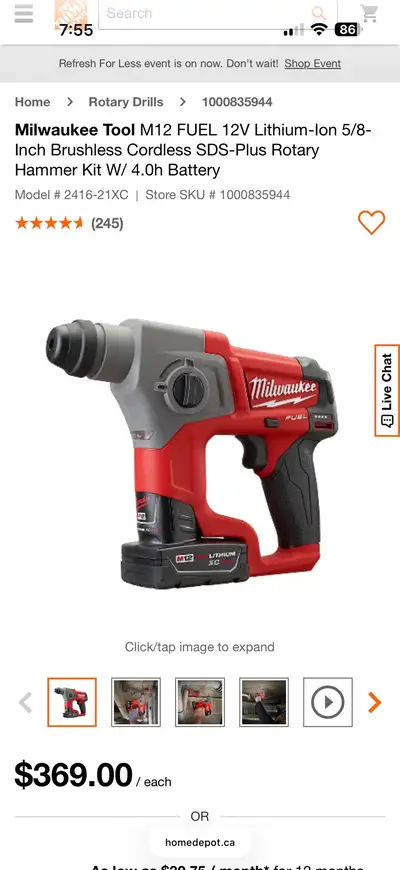  Milwaukee hammer drill , View more