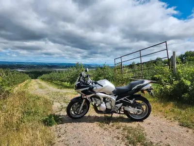 First model year for the FZ6! Goes as fast as you need, but also very comfortable. Normal riding pos...