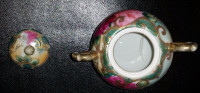 Porcelain Sugar Bowl Hand Painted