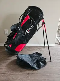 Top Flite stand golf bag with duffle straps, in new condition