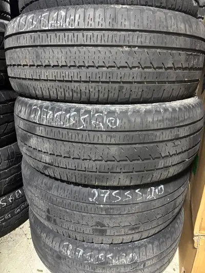 Used 275/55/R20 Bridgestone A/S-F150/Sierra/Silverado/Tahoe/ Escalade/RAM 1500/ Navigator/ Defender/...