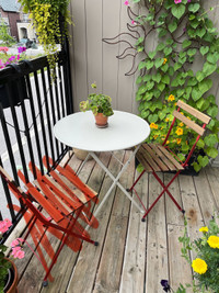 IKEA bistro table and chair(please read description)