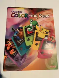 Nintendo Gameboy Color Livres A Colorier 2000 Collection