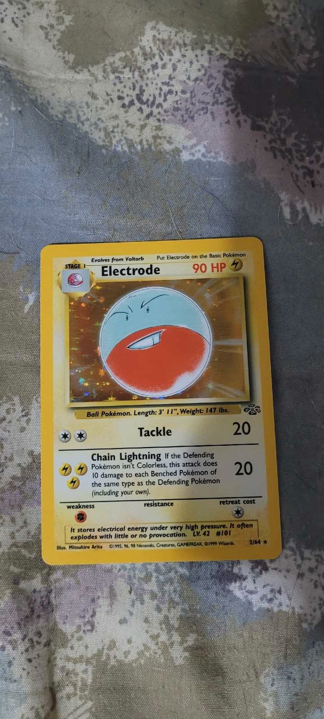 Pokemon Rare Holo - Dark Raichu and Electrode in Arts & Collectibles in Barrie