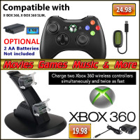 New 360 Goodies: Wireless Controller, Dual Charger, Wireless A/V