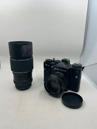 Zenit 12 XP SLR Camera w/ Helios 44M-4 Lens plus Elicar 200mm, View more