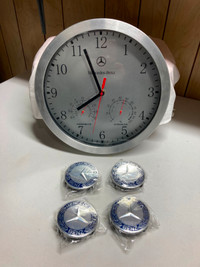 Mercedes Aluminum Clock