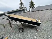 12 ft Aluminum boat w trailer