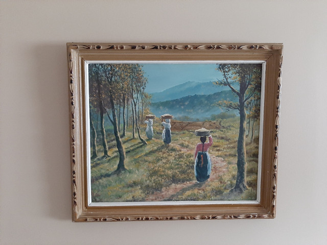 Vintage Korean Oil Painting in Arts & Collectibles in Abbotsford