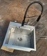 Camper van sink with tap