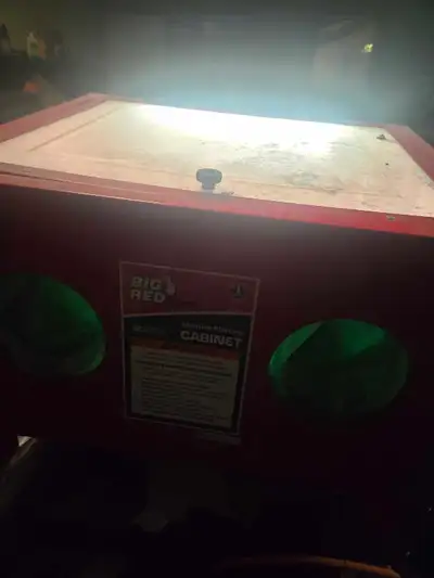 $350 OBO New sandblasting cabinet with blasting media, View more