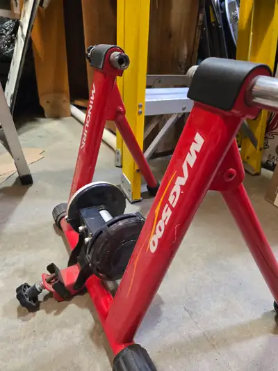 Bicycle trainer.Foldable.Magnetic.Works with recumbent also., View more