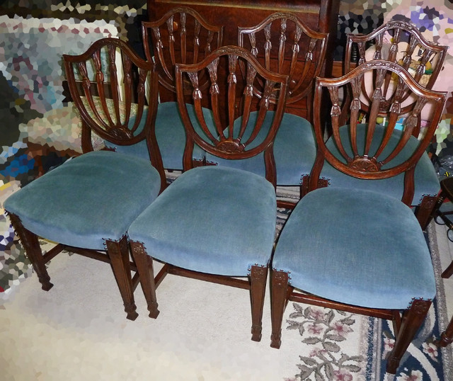 Very Beautiful Hardwood Chairs  (Six available) in Dining Tables & Sets in Kingston