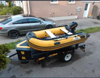 Didngy 8.5feet , brand new foldable boat trailer, can be converted to a flat bed trailer 2018yr,have...