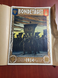 1914 Bondetaget (the Peasant train) magazine Great Condition.