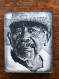 Signed Photo on Wood Panel by Robert Hansen – Mexican Fisherman