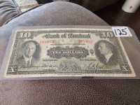 1935 Bank of montreal 10$ bill. Only 125$ text 226-448-9639