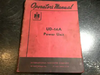 1951 International Harvester UD-14A Power Unit Operator's Manual, View more
