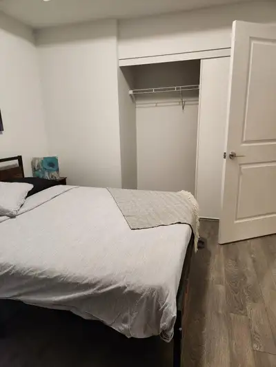 FULLY FURNISHED BEDROOM in newly Built CONDO for rent. Everything is brand new beds, desks, night ta...