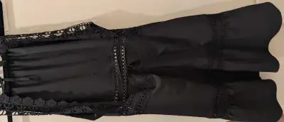 Black Lacey Backless Dress and White Top (Extra $5), View more