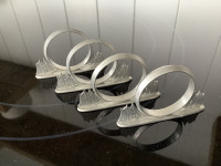 Amos Pewter Schooner Napkin Rings