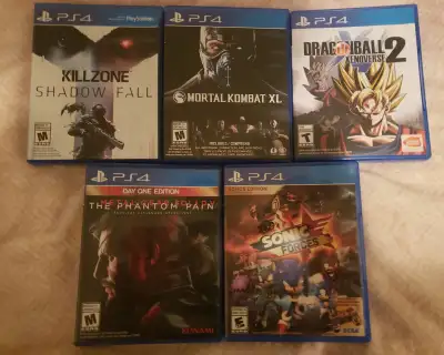 PS4 Games (multiple titles), View more