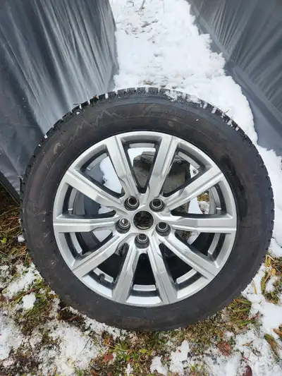 New studded winter tires off a 2024 Cadillac XT4 sold the car bought a truck tires are new only used...