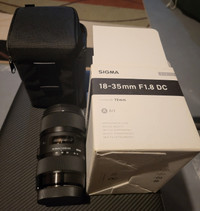 SIGMA camera lens 18-35mm 