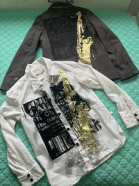 Designer John Galliano shirt and blazer 7-8 years
