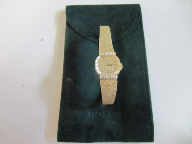 VintageRare LadiesRolex 14K SolidGold& DiamondWatch Cir 1937-40 in Arts & Collectibles in Mississauga / Peel Region - Image 3